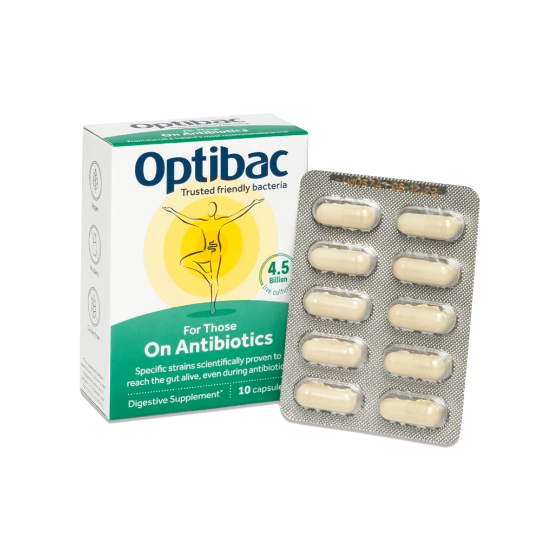 Optibac - For Those On Antibiotics (10 caps) pack front