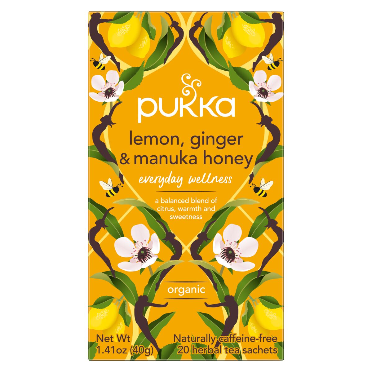 Pukka - Lemon Ginger & Manuka (20 bags) pack front