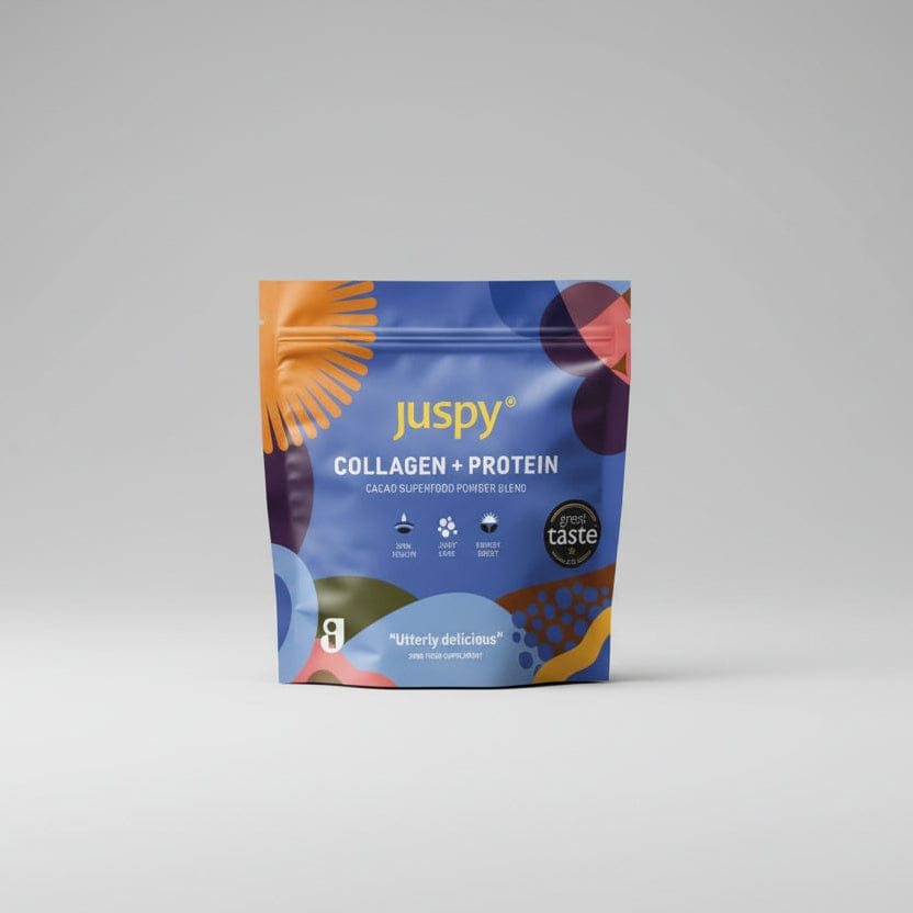 Juspy - Collagen & Cacao Protein Powder (200g) pack front