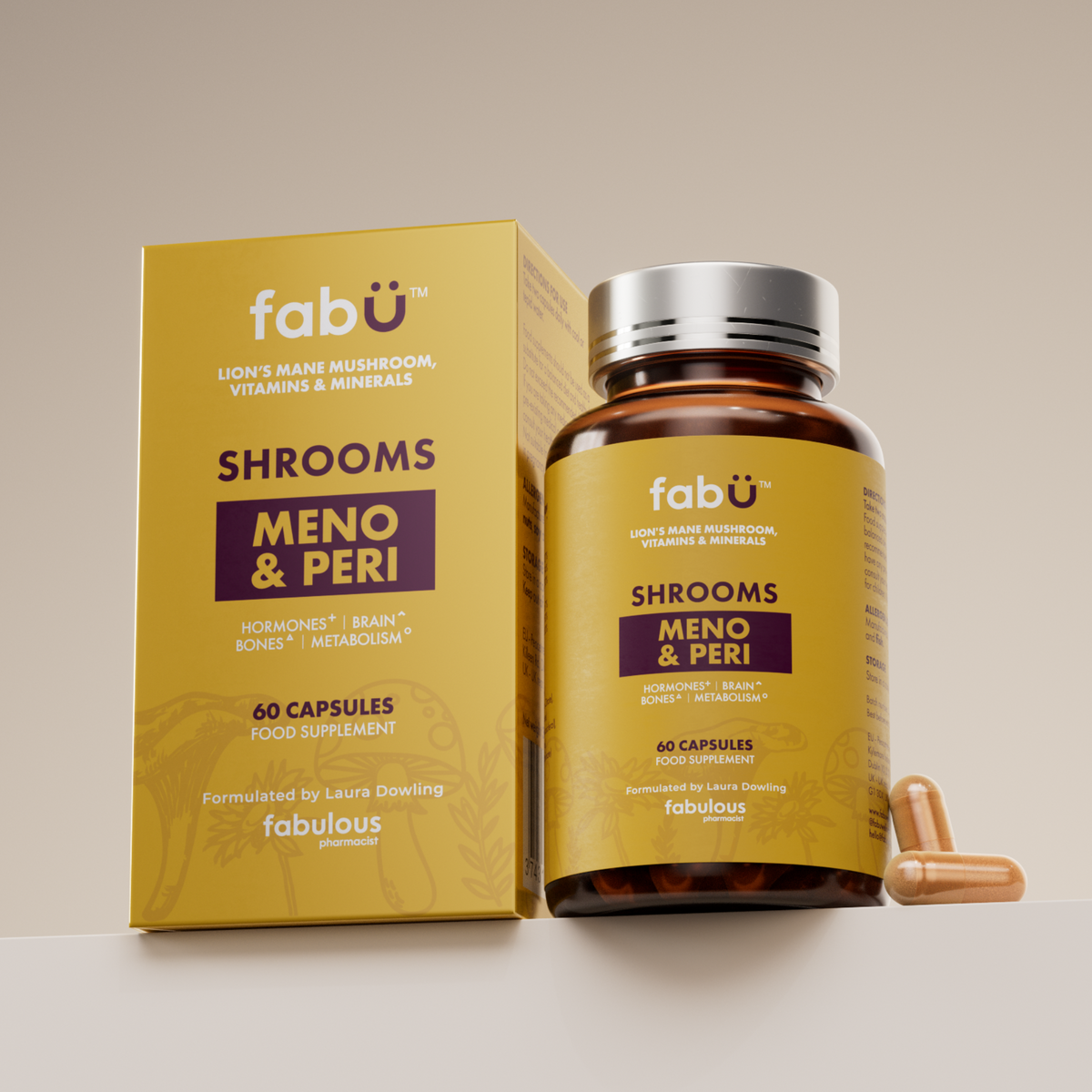 fabu - SHROOMS Meno & Peri (60 caps) pack front