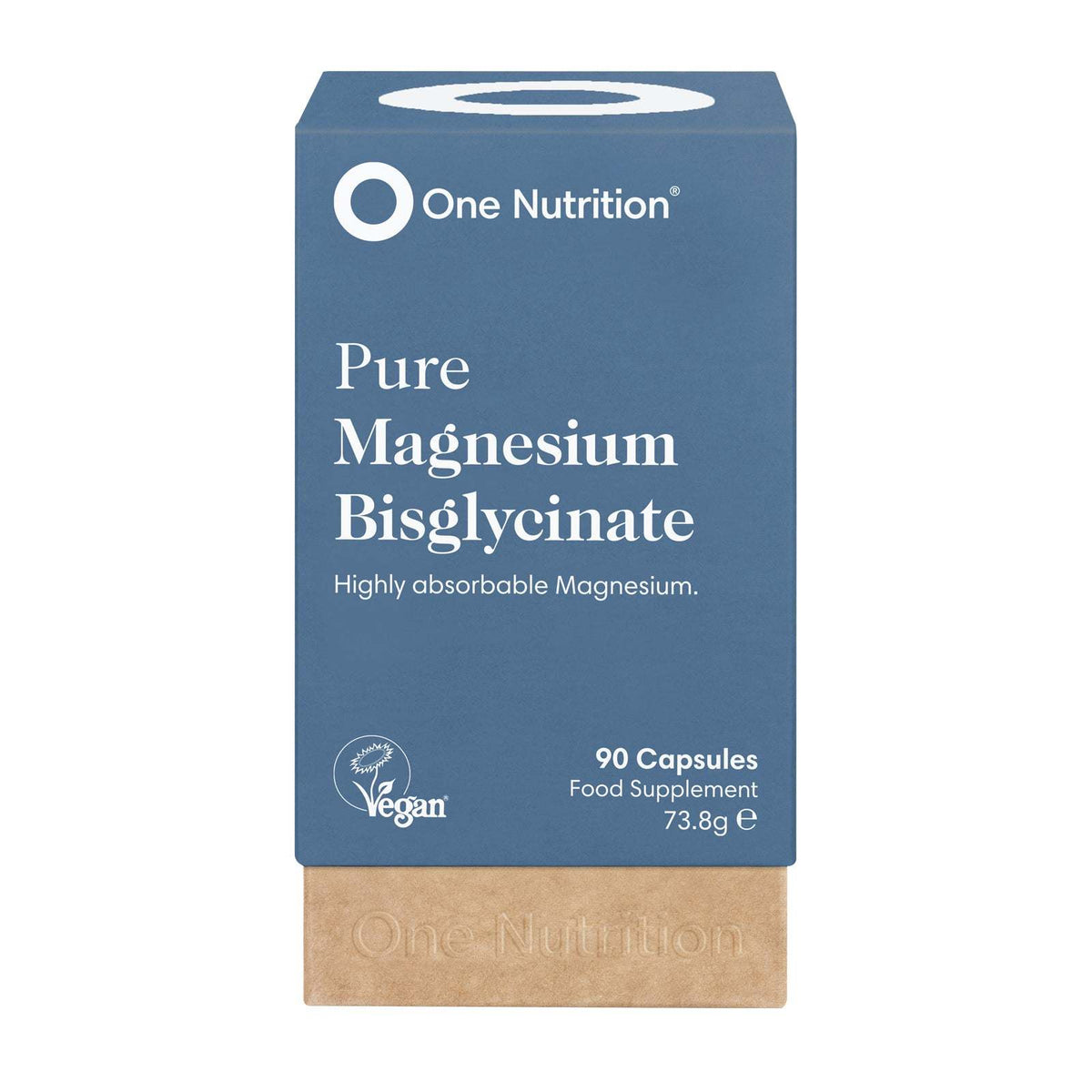 One Nutrition Pure Magnesium Bisglycinate (90 Capsules)