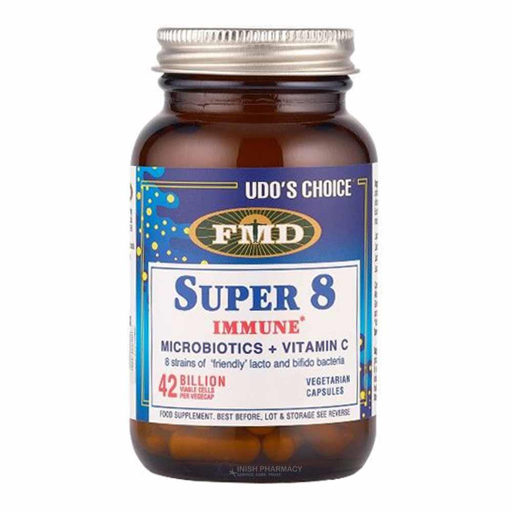 Udo's Choice - Super 8 Hi-Count Microbiotic (60 caps) pack front