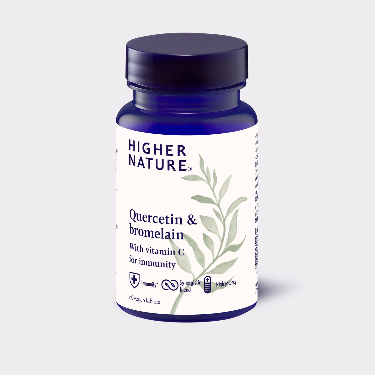Higher Nature - Quercetin & Bromelain (60 tabs) pack front
