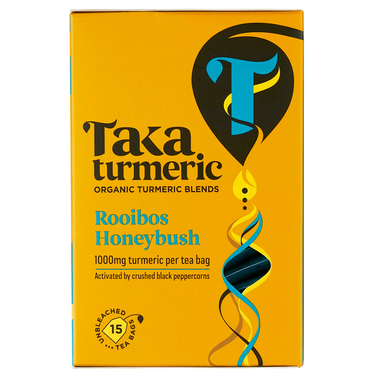 Taka Turmeric Organic Rooibos & Honeybush Tea (15 Tea Bags)
