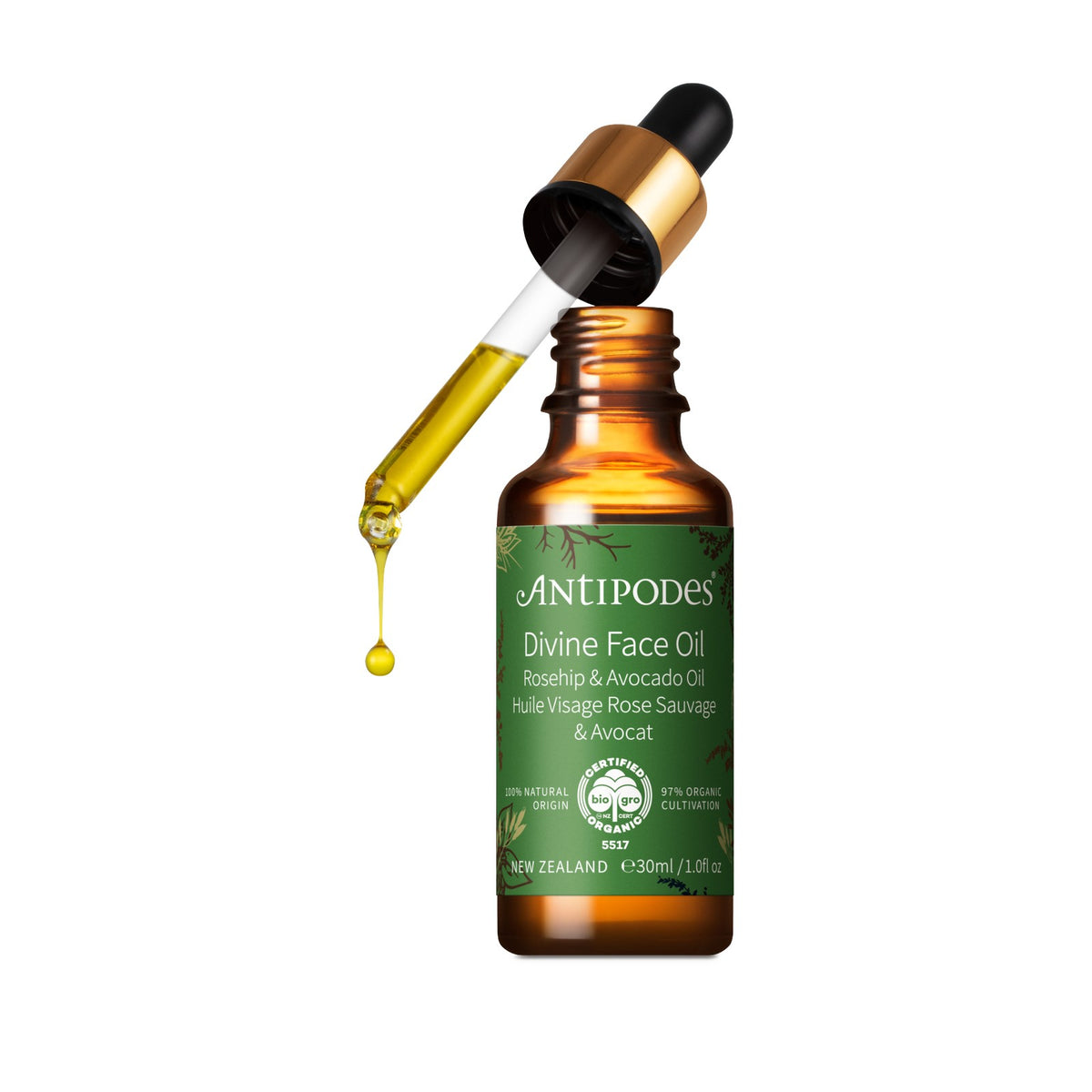 Antipodes Divine Face Oil Rosehip & Avocado Oil 30ml