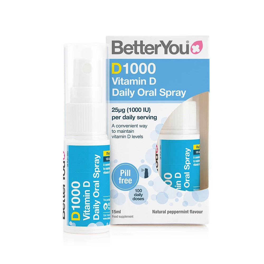 BetterYou — DLux 1000 Vitamin D Oral Spray (15ml)