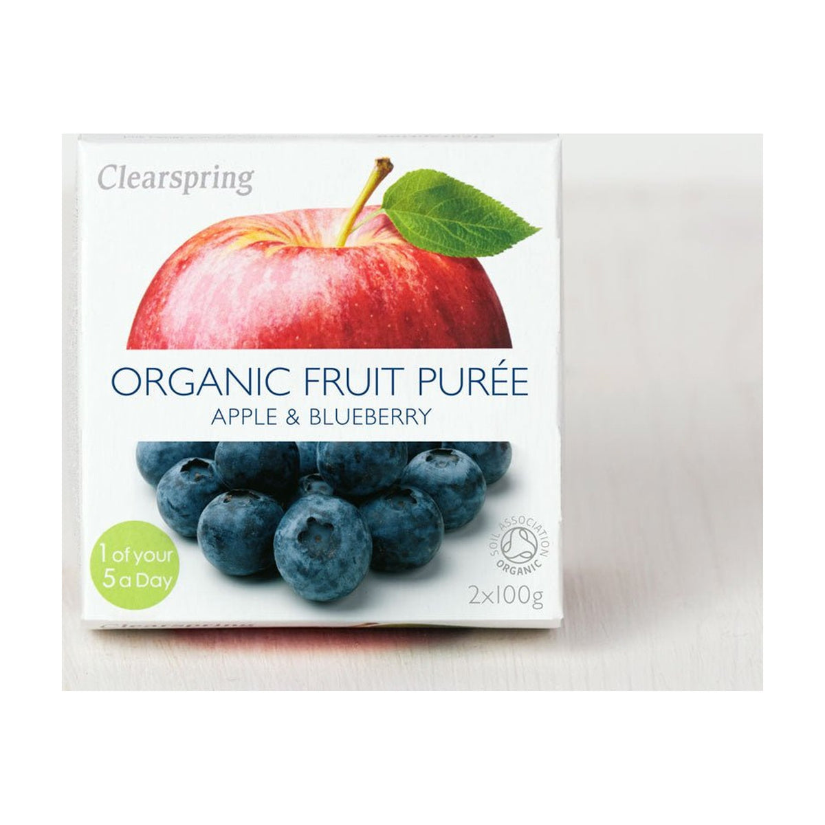 Clearspring — Organic Fruit Purée - Apple & Blueberry (2x100g)