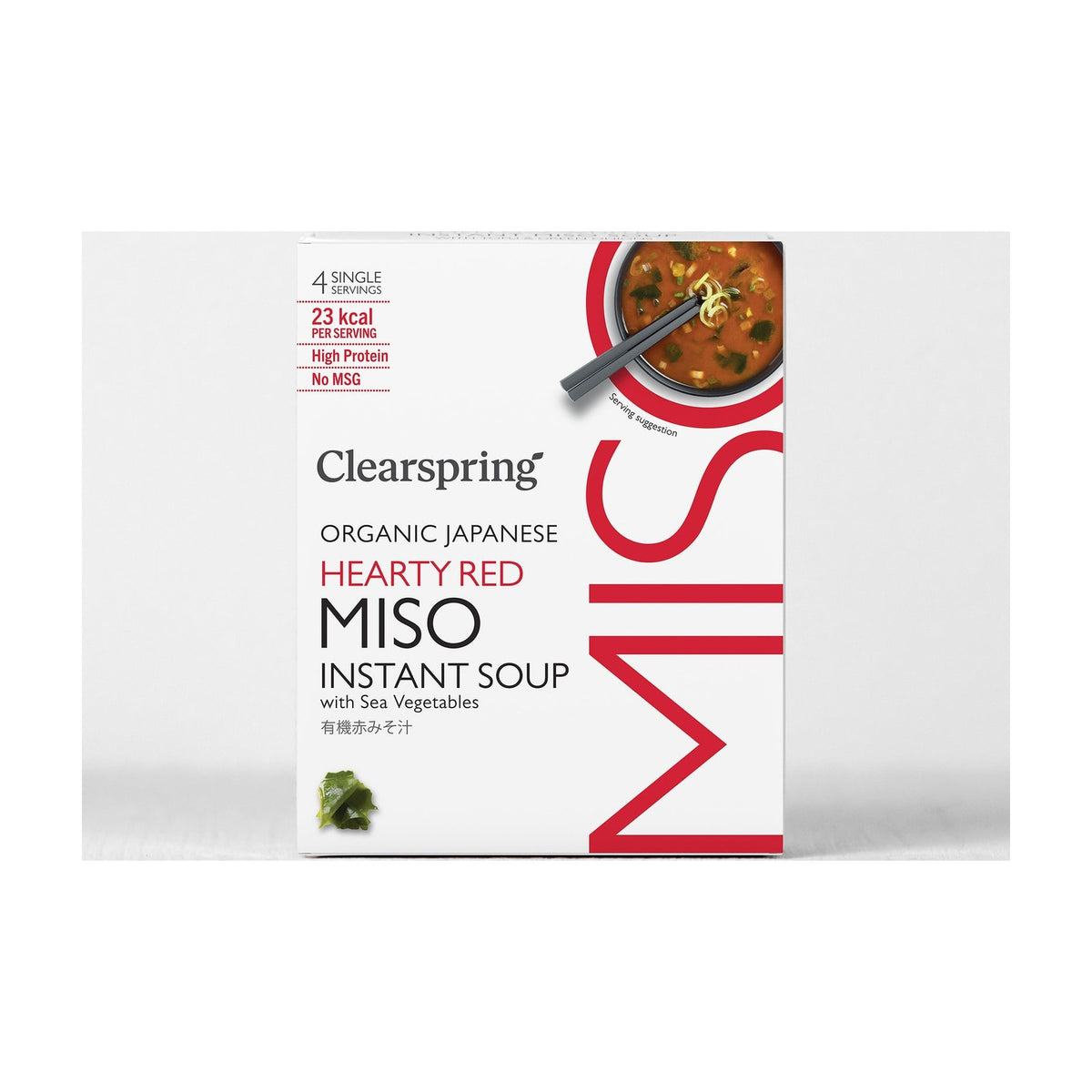Clearspring — Organic Japanese Instant Miso Soup - Hearty Red (4 x Servings)