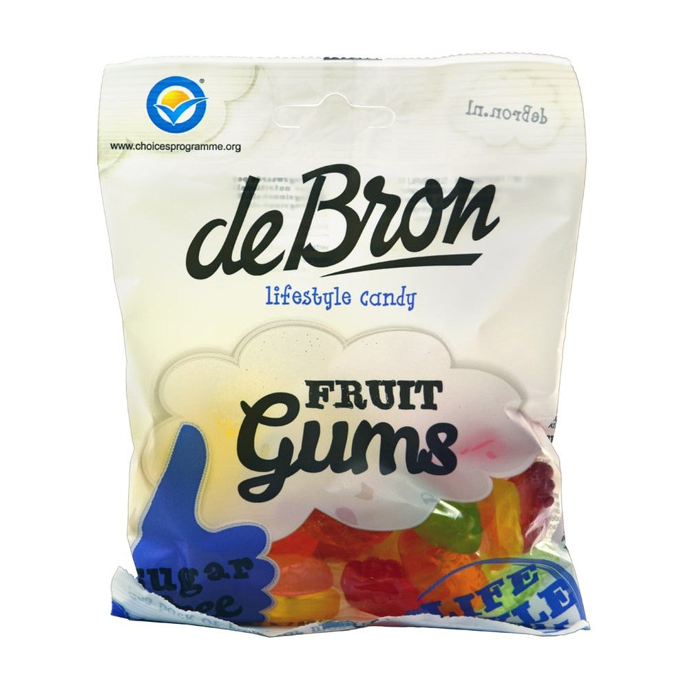 De Bron Sugar Free Fruit Gums (100g)