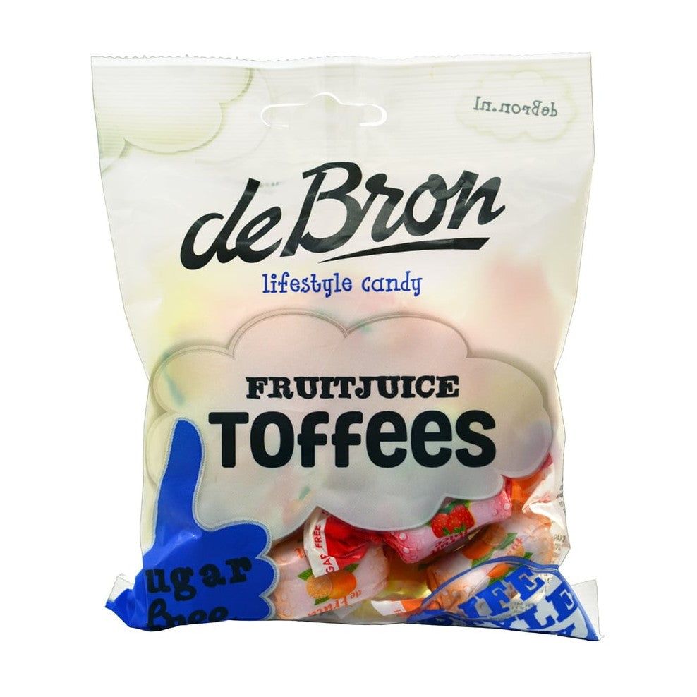 De Bron Sugar Free Fruit Juice Toffees (90g)