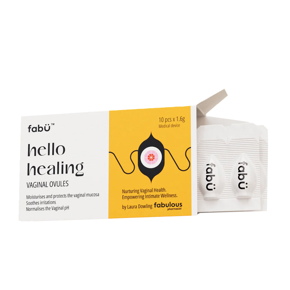 fabu hello healing Vaginal Ovules (10 x 1.6g) pack