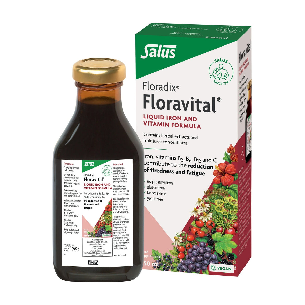 Salus Floravital Liquid Iron 250ml
