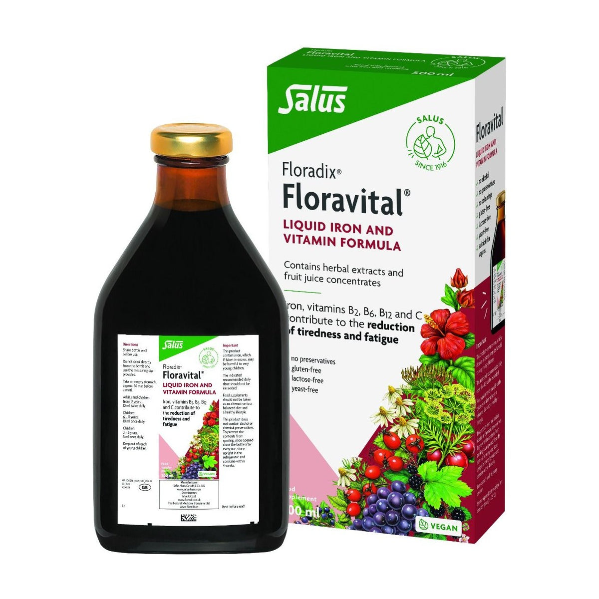 Salus Floravital Liquid Iron 500ml