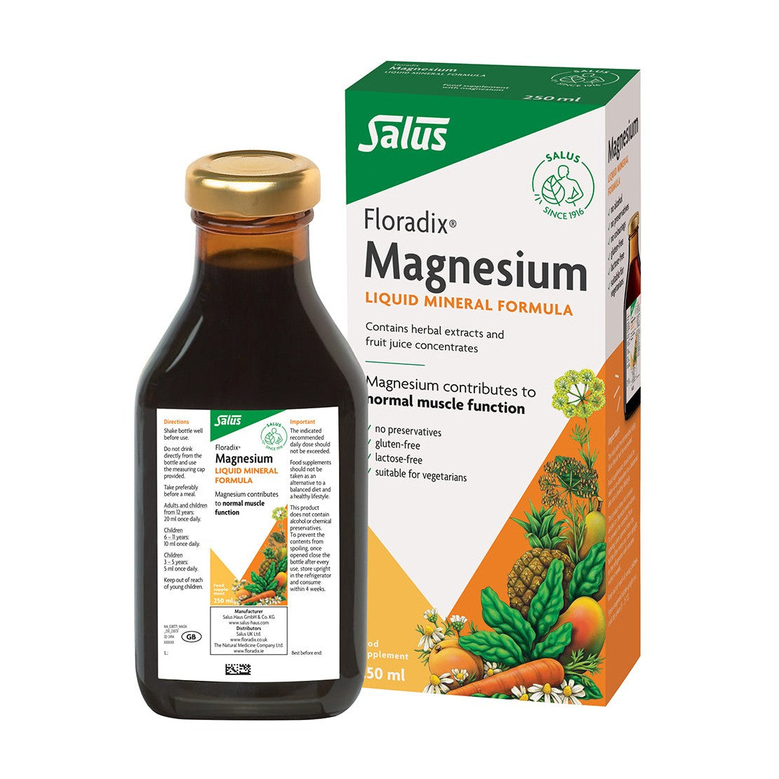 Salus Floradix Magnesium Liquid Formula 250ml