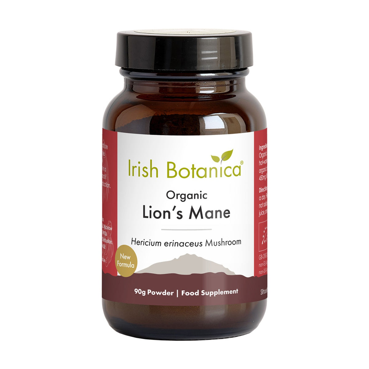 Irish Botanica Organic Lion's Mane Powder 90g pack