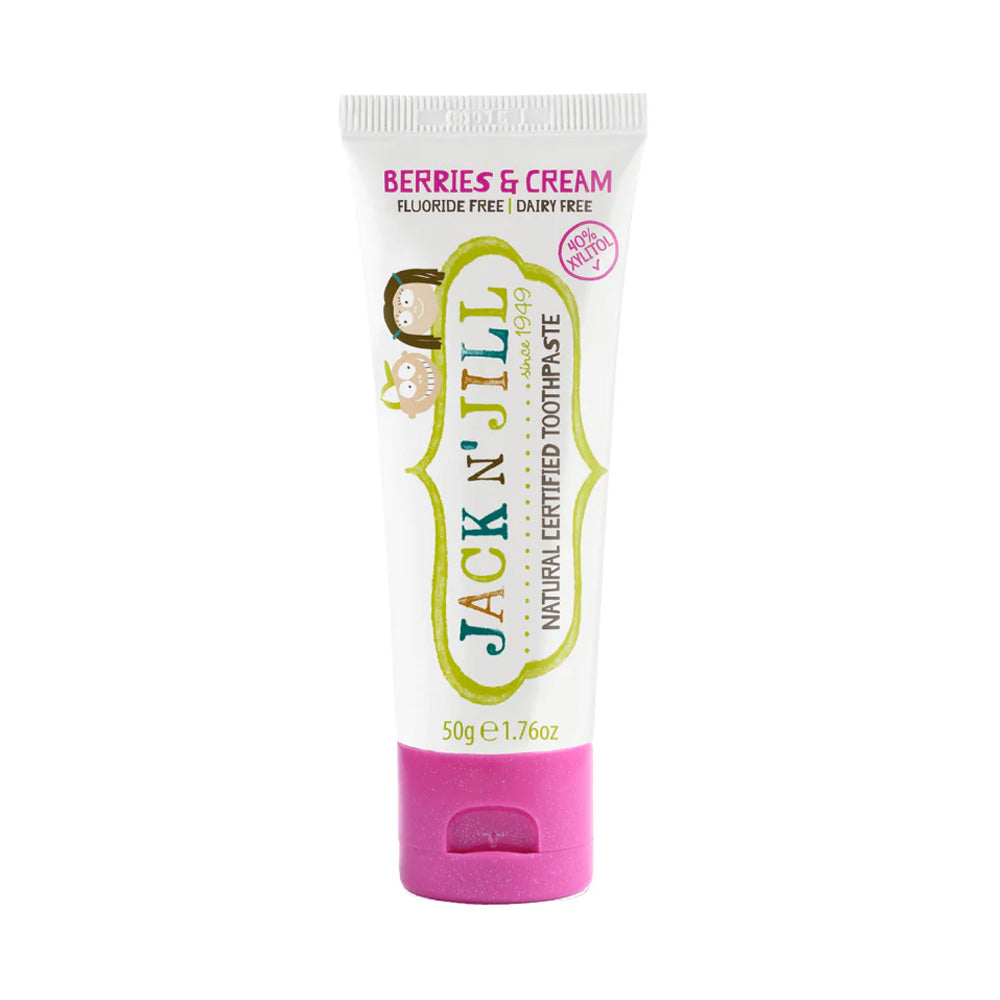Jack N' Jill - Kids Berries & Cream Toothpaste (50g) pack front