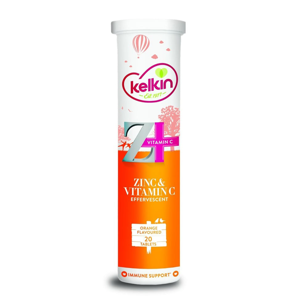 Kelkin — Effervescent Vitamin C + Zinc (20 tabs)