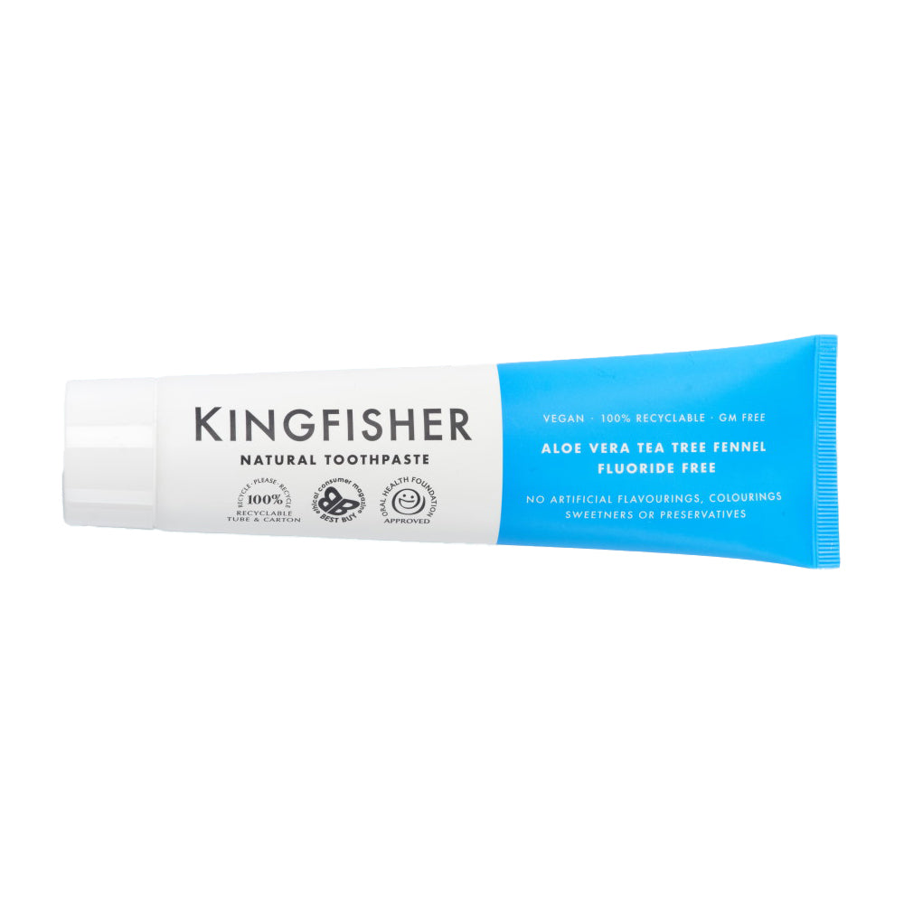 Kingfisher — Aloe Vera, Tea Tree, Fennel Fluoride Free Toothpaste (100ml)