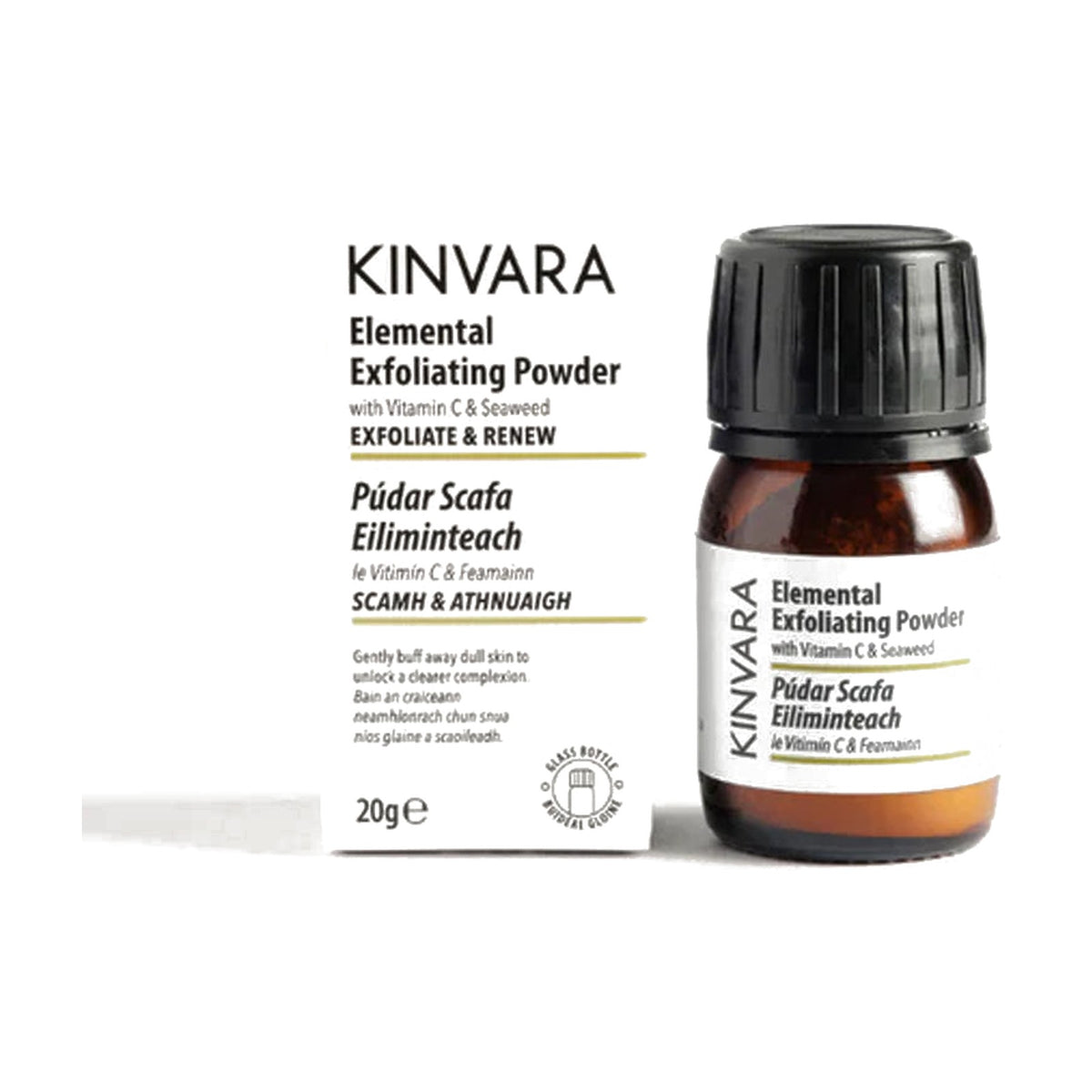 Kinvara Skincare Elemental Exfoliating Powder (20g) pack