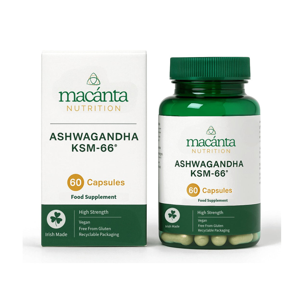 Macanta Ashwagandha KSM-66 (60 caps) pack