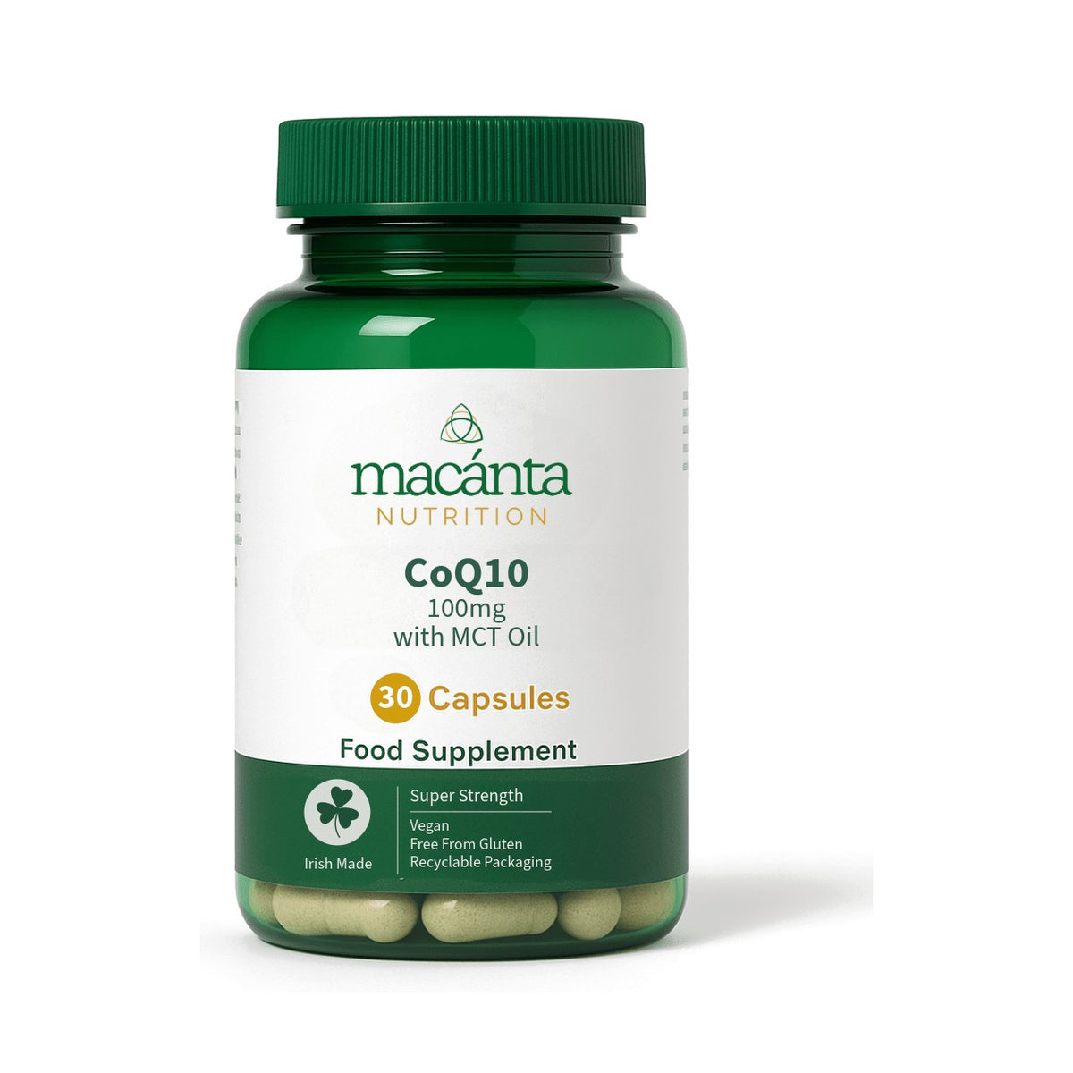 Macanta CoQ10 100mg with MCT Oil (30 caps) pack