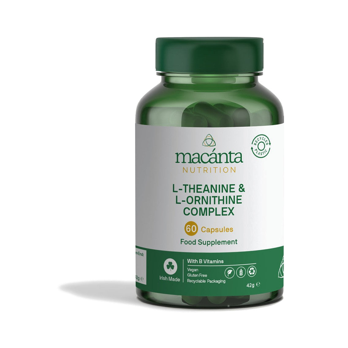 Macanta L-Theanine & L-Ornithine Complex (60 caps) pack