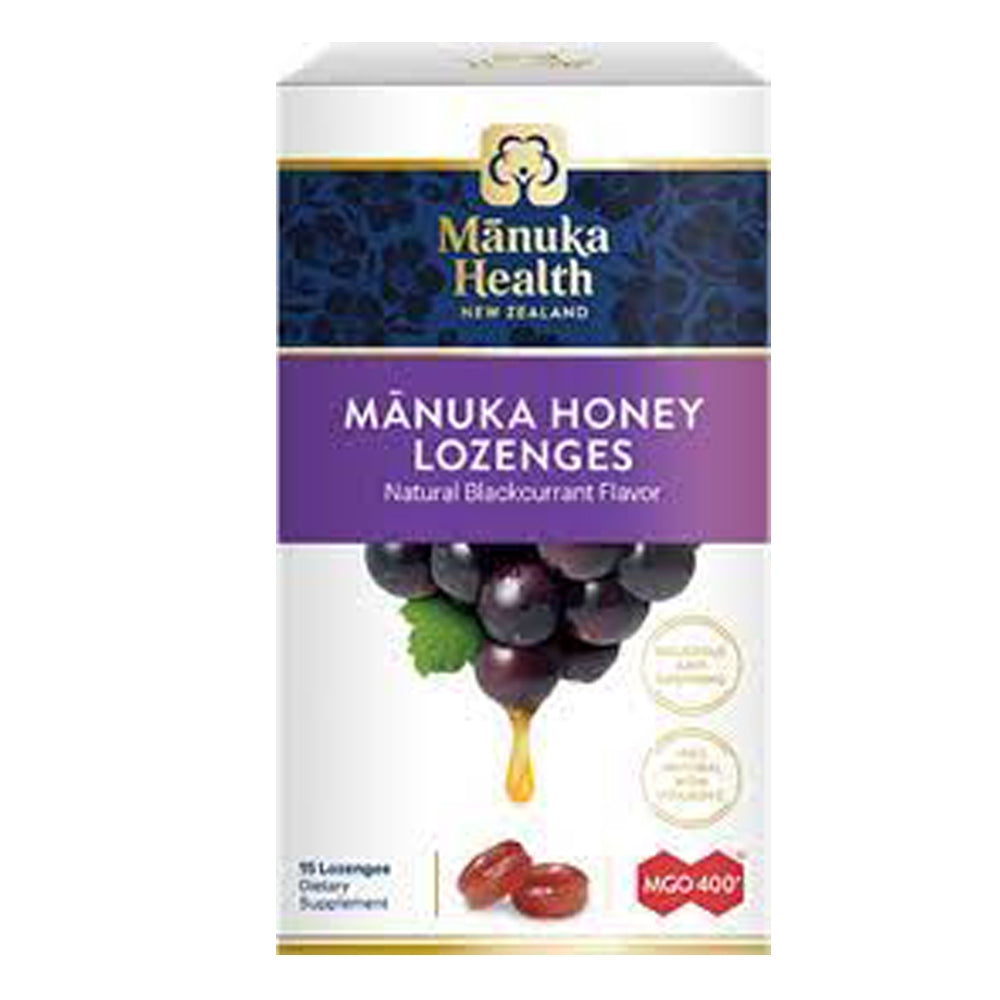 Manuka Health — Manuka Honey & Blackcurrant Lozenges (15 lozenges)