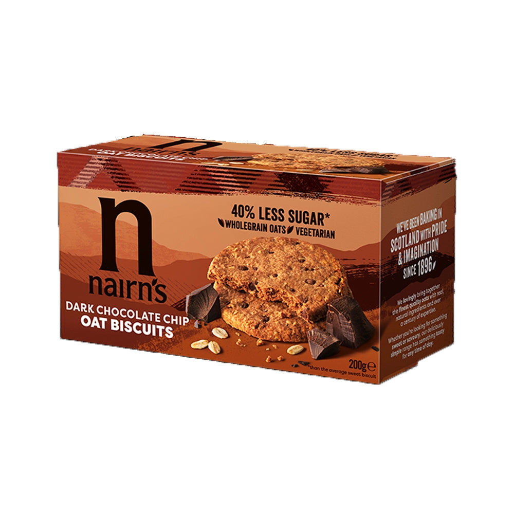 Nairn's — Dark Chocolate Chip Oat Biscuits (200g)