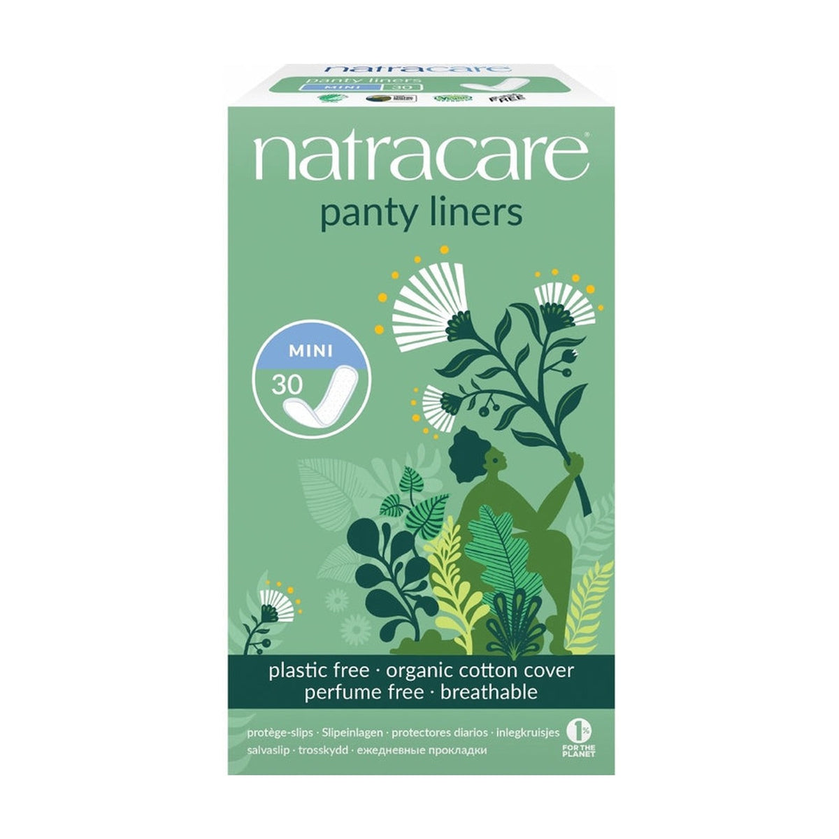 Natracare Mini Panty Liners (30 liners) pack