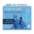 Natracare Super Non-Applicator Organic Cotton Tampons (10 tampons) pack