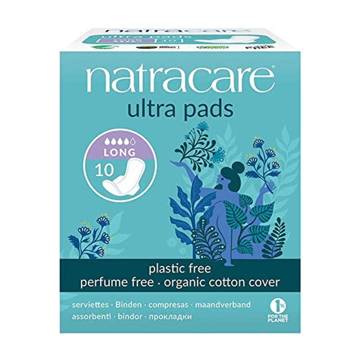 Natracare Ultra Long Period Pads (10 pads) pack