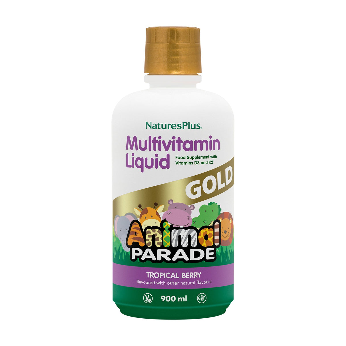 Nature's Plus Animal Parade GOLD Multivitamin Children’s Liquid (900ml) pack