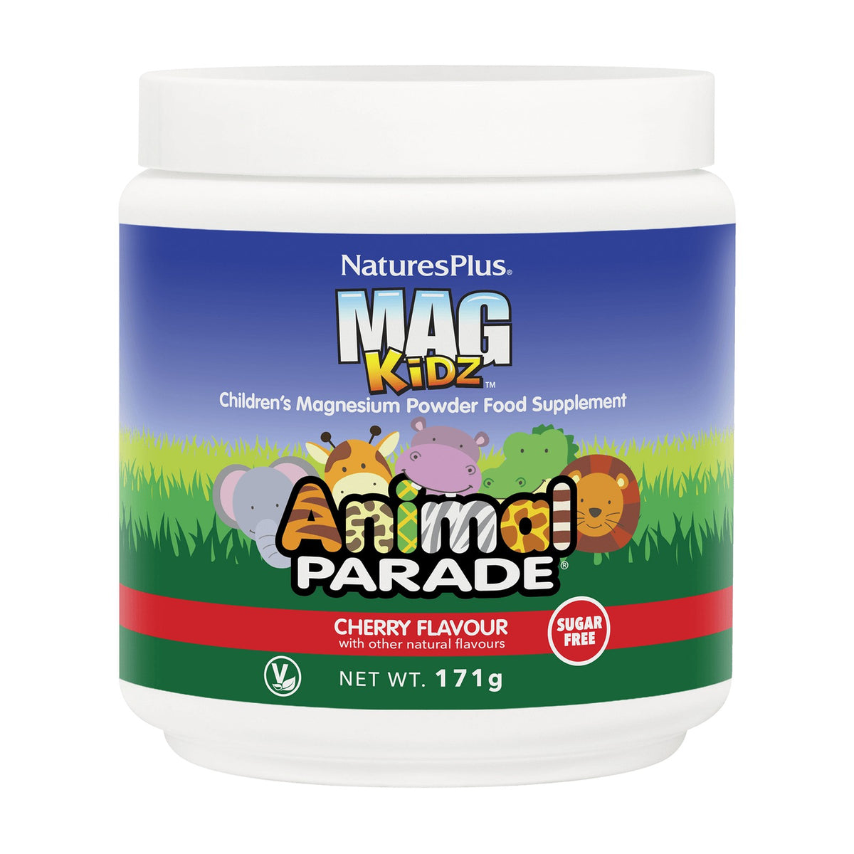 Nature's Plus Animal Parade Sugar-Free MagKidz Magnesium Powder (171g) pack