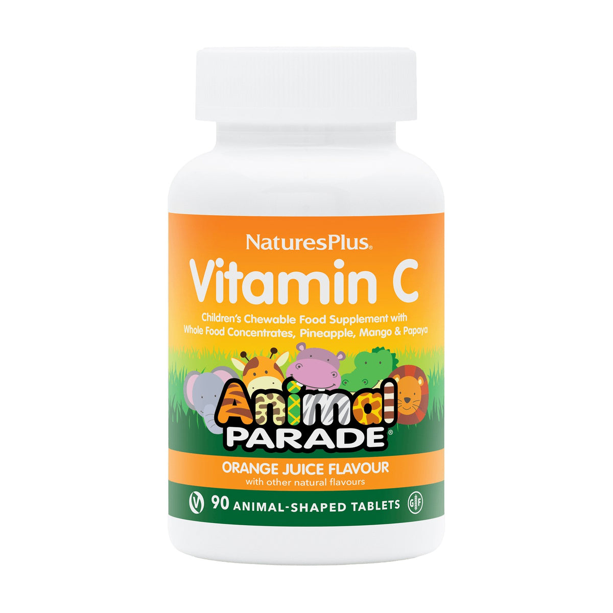 Nature's Plus Animal Parade Vitamin C Children's (90 chewables) pack