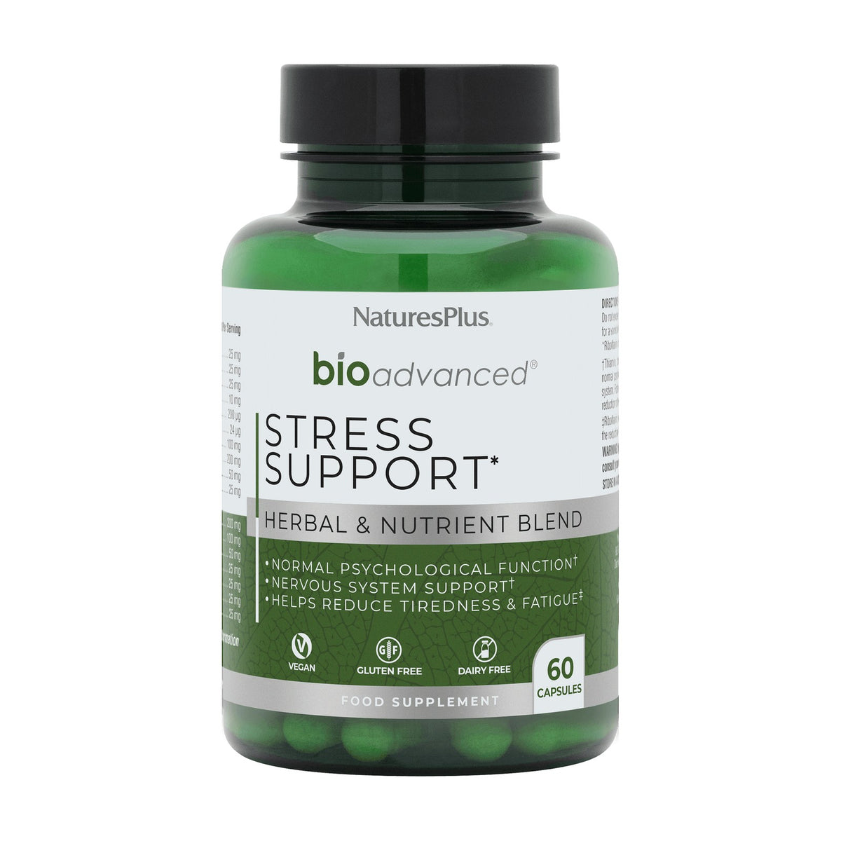 Nature's Plus BioAdvanced Stress Support (60 caps) pack