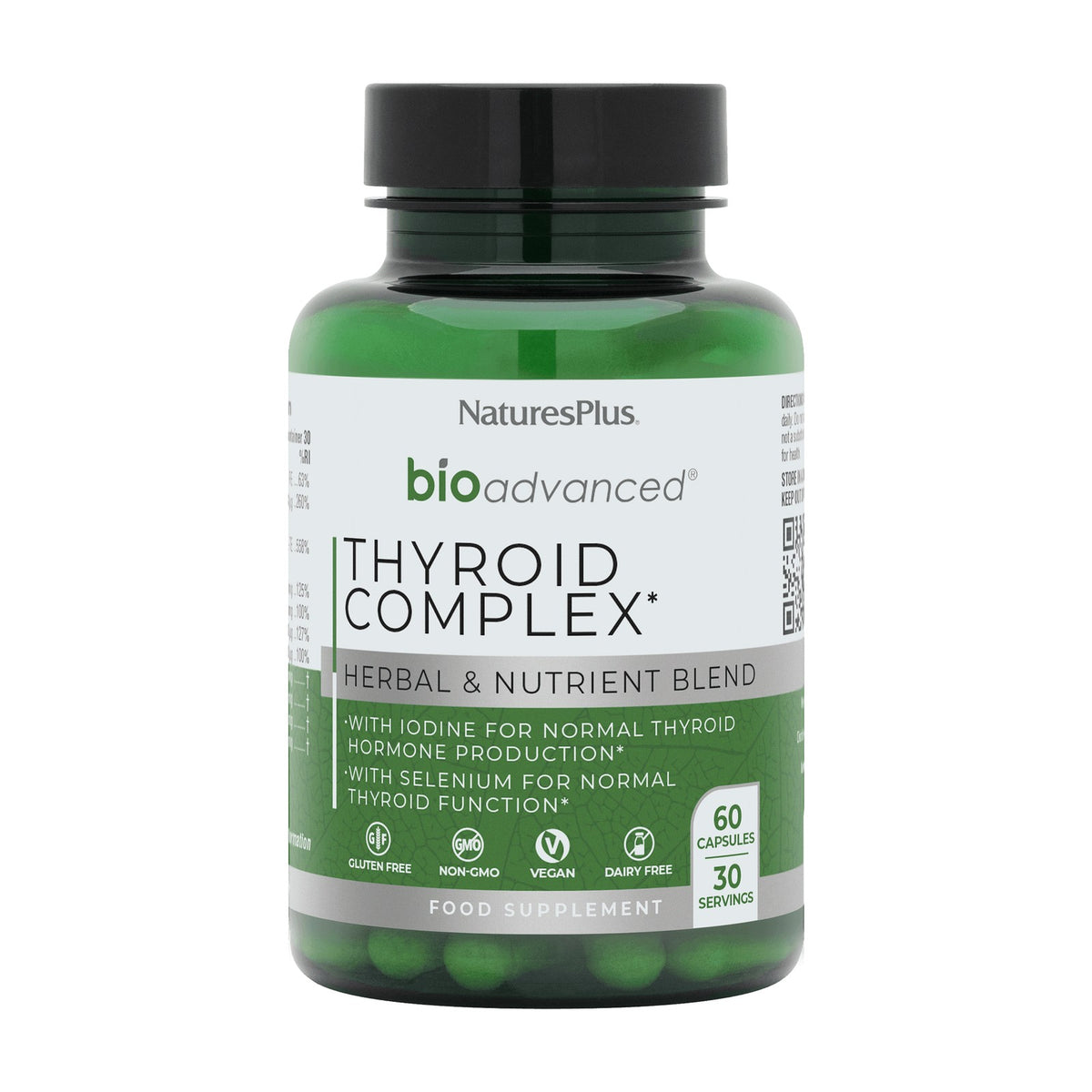 Nature's Plus BioAdvanced Thyroid Complex (60 caps) pack