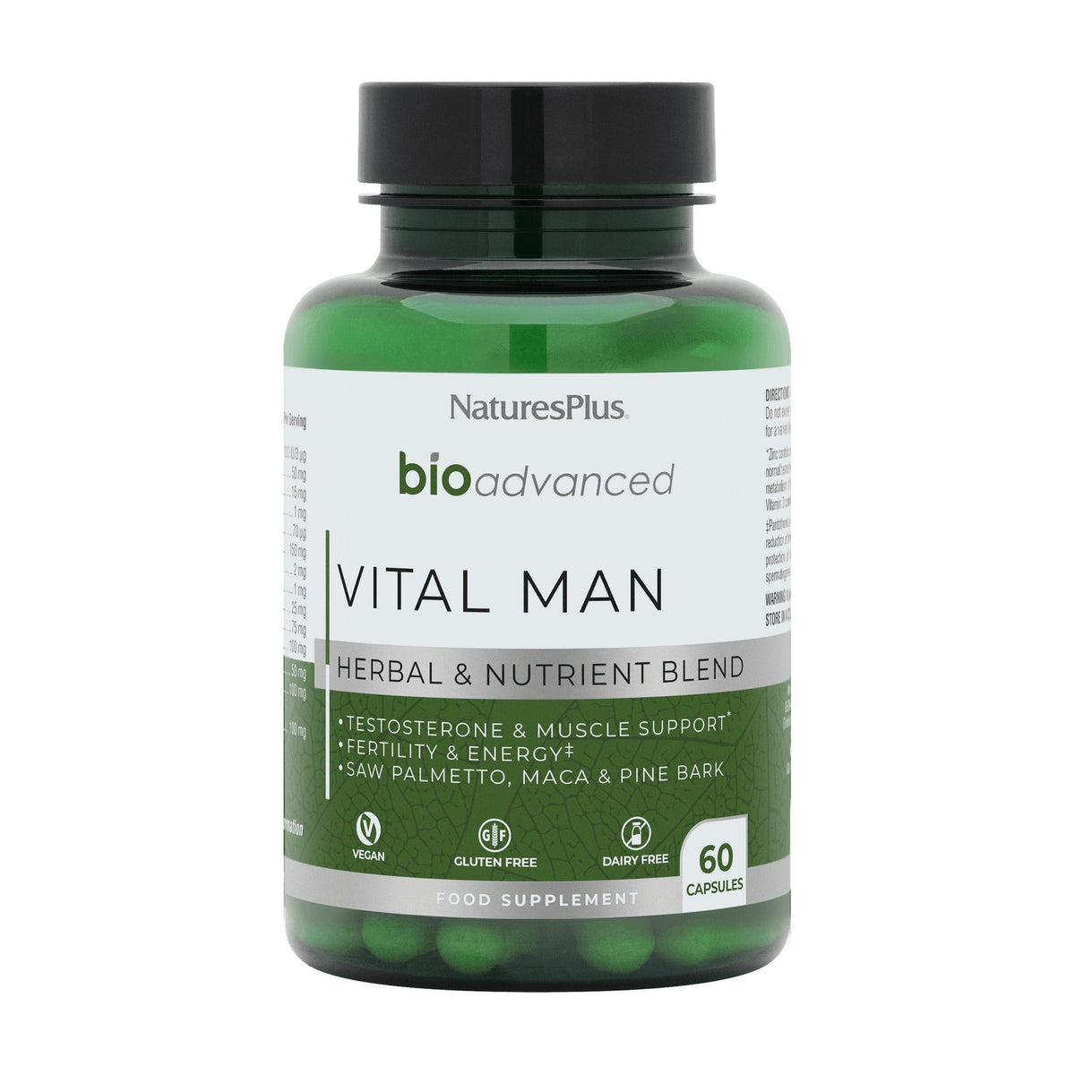 Nature's Plus BioAdvanced Vital Man (60 caps) pack