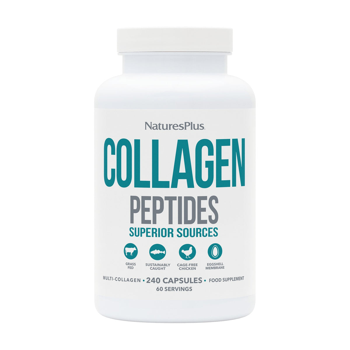 Nature's Plus Collagen Peptides (240 caps) pack