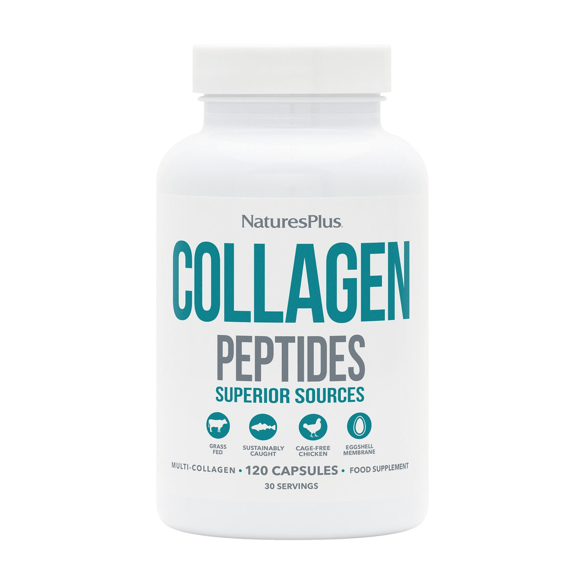 Nature's Plus Collagen Peptides (120 caps) pack
