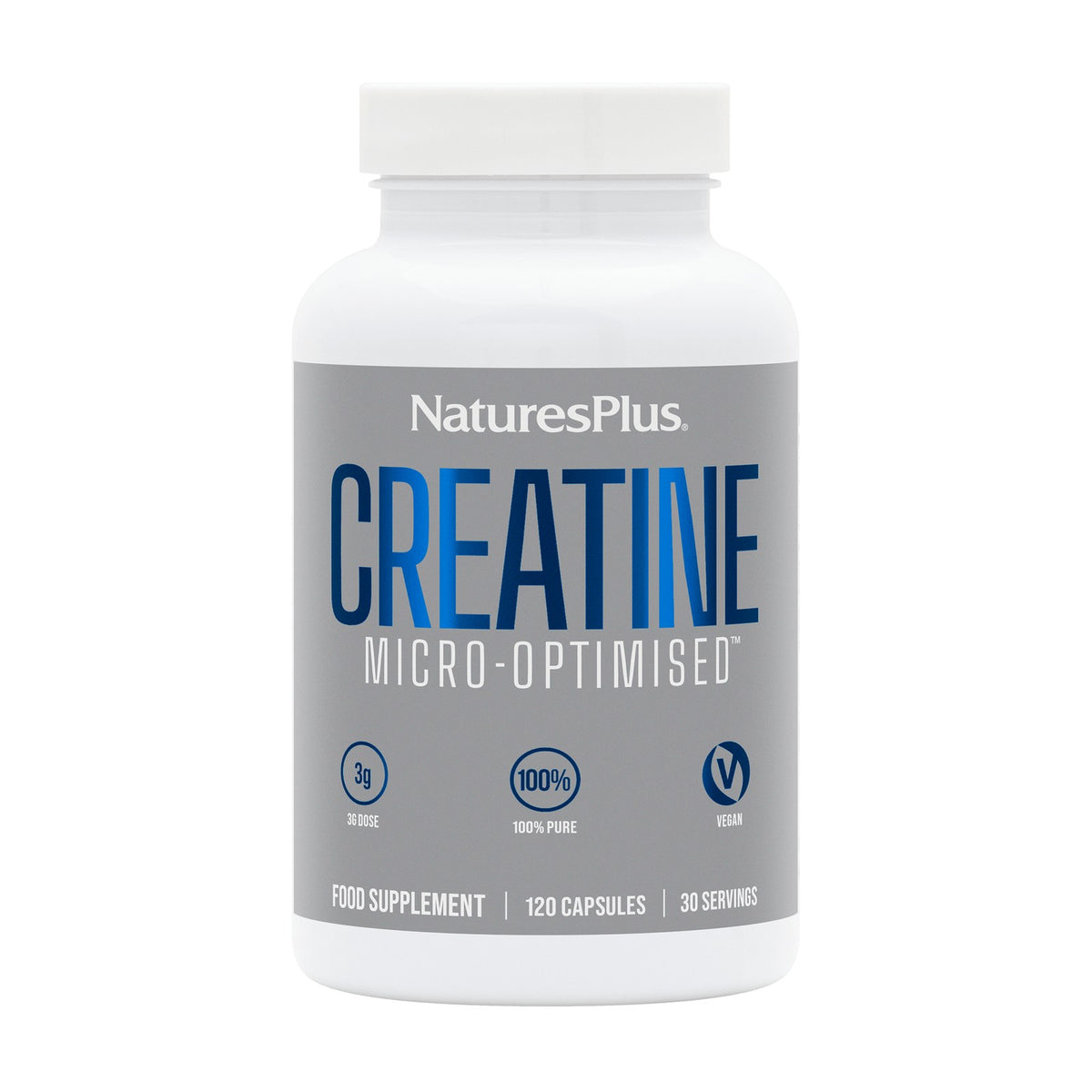 Nature's Plus Creatine Micro-Optimised (120 caps) pack