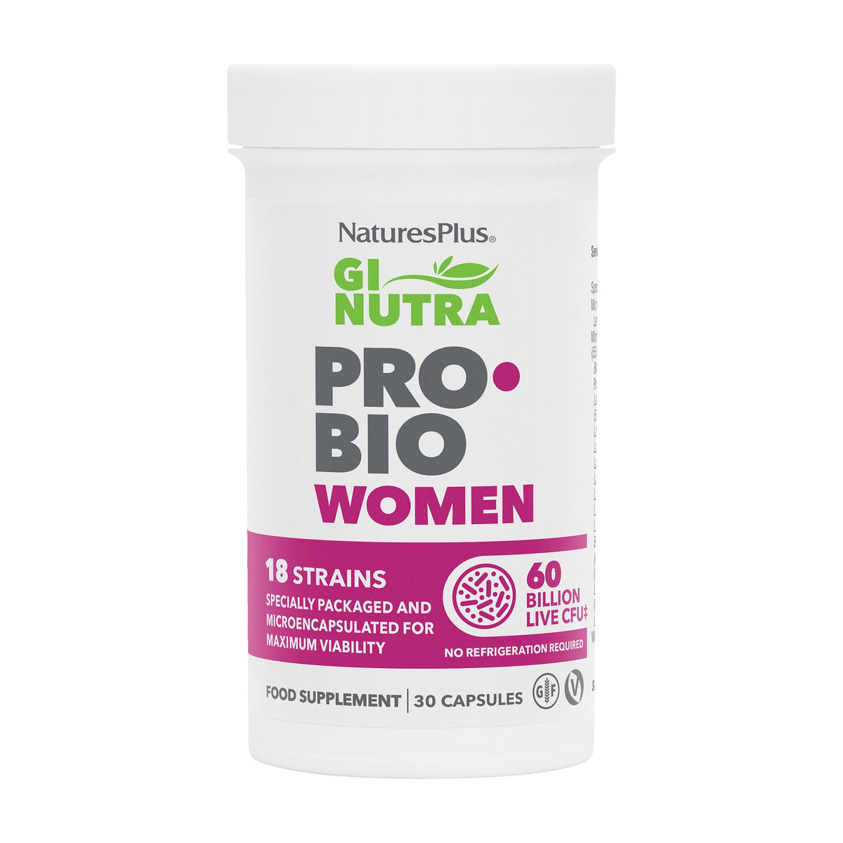 Nature's Plus GI NUTRA ProBio Women (30 caps) pack