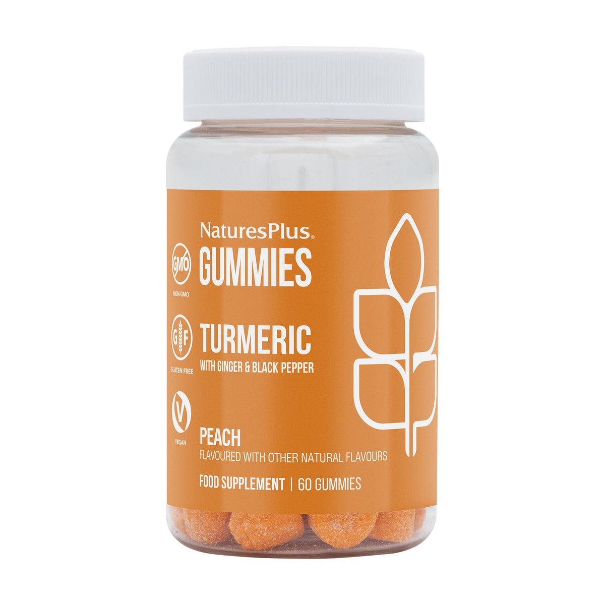 Nature's Plus Gummies Turmeric Curcumin (60 gummies) pack