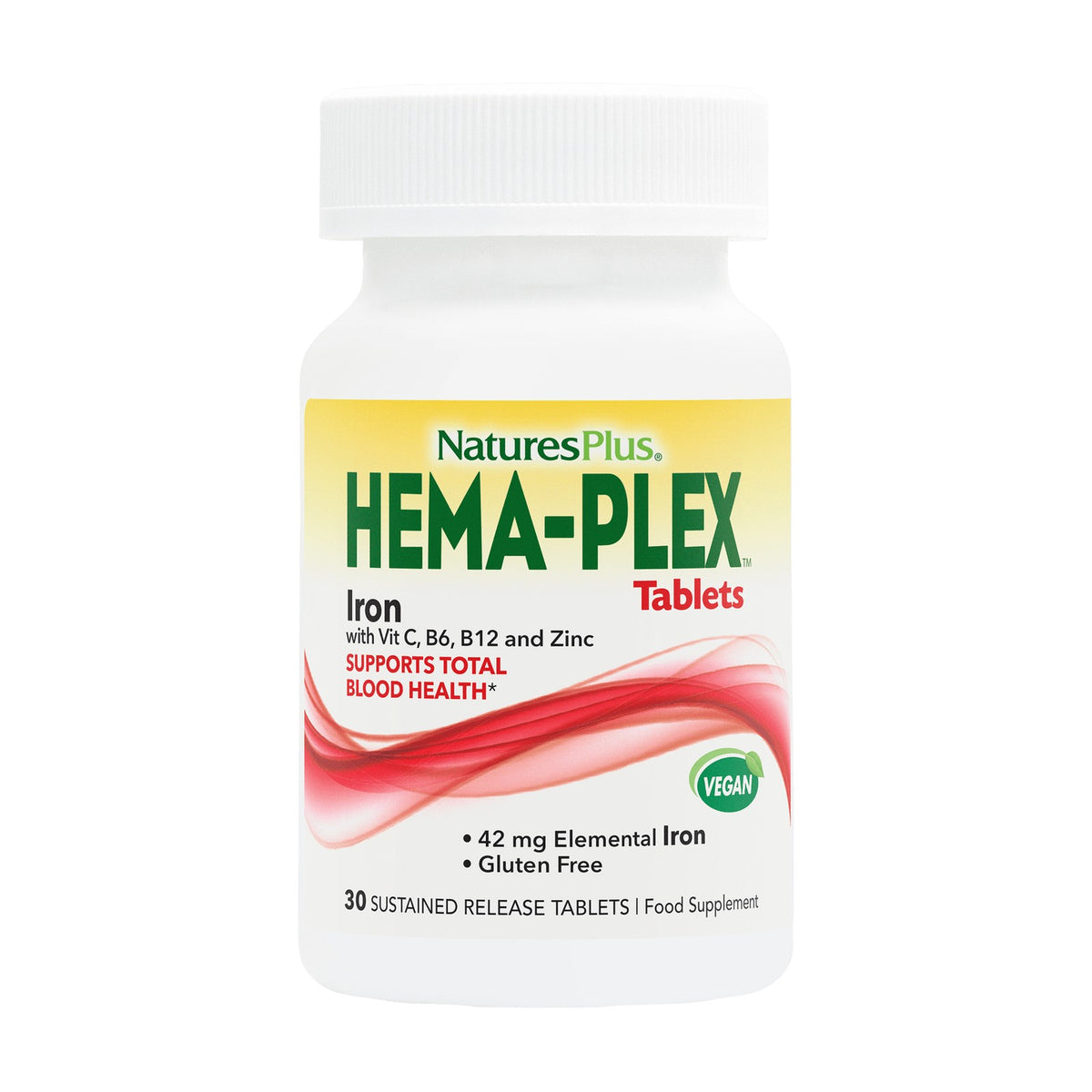 Nature's Plus HEMA-PLEX Iron (30 tabs) pack