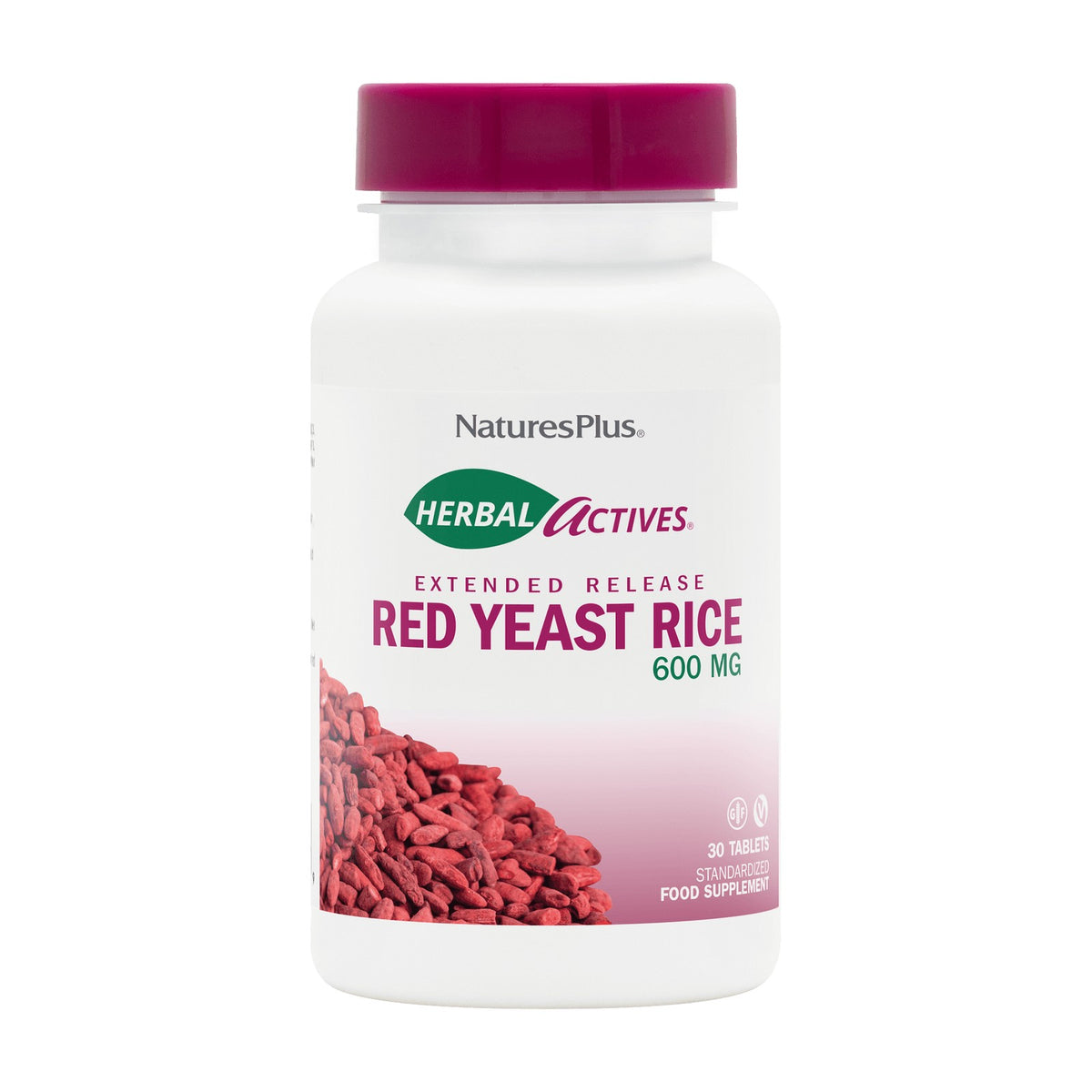 Nature's Plus Herbal Actives Red Yeast Rice Extended Release (30 tabs) pack