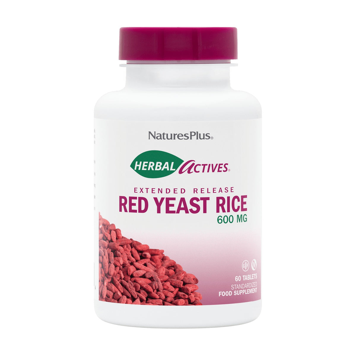 Nature's Plus Herbal Actives Red Yeast Rice Extended Release (60 tabs) pack