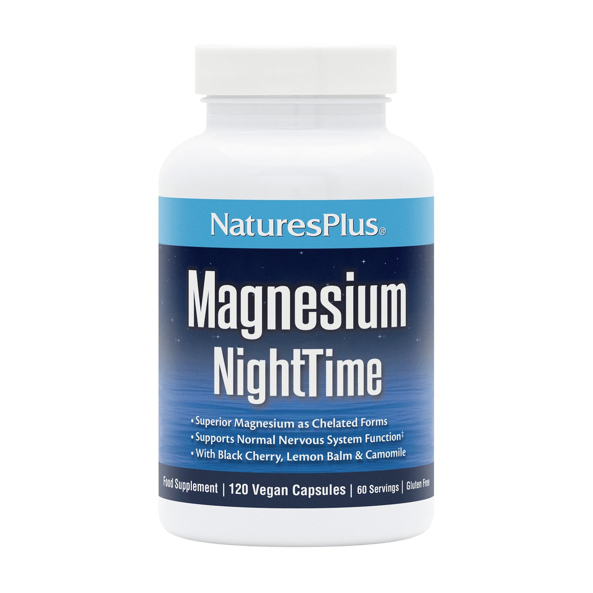 Nature's Plus Magnesium NightTime (120 caps) pack