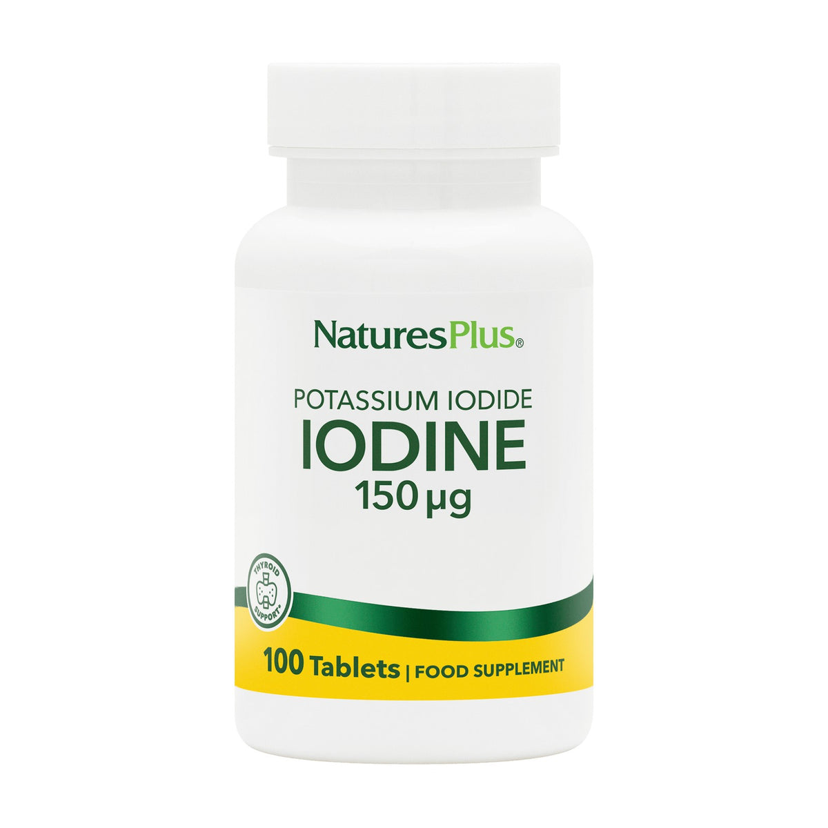 Nature's Plus Potassium Iodide 150 μg Iodine (100 tabs) pack