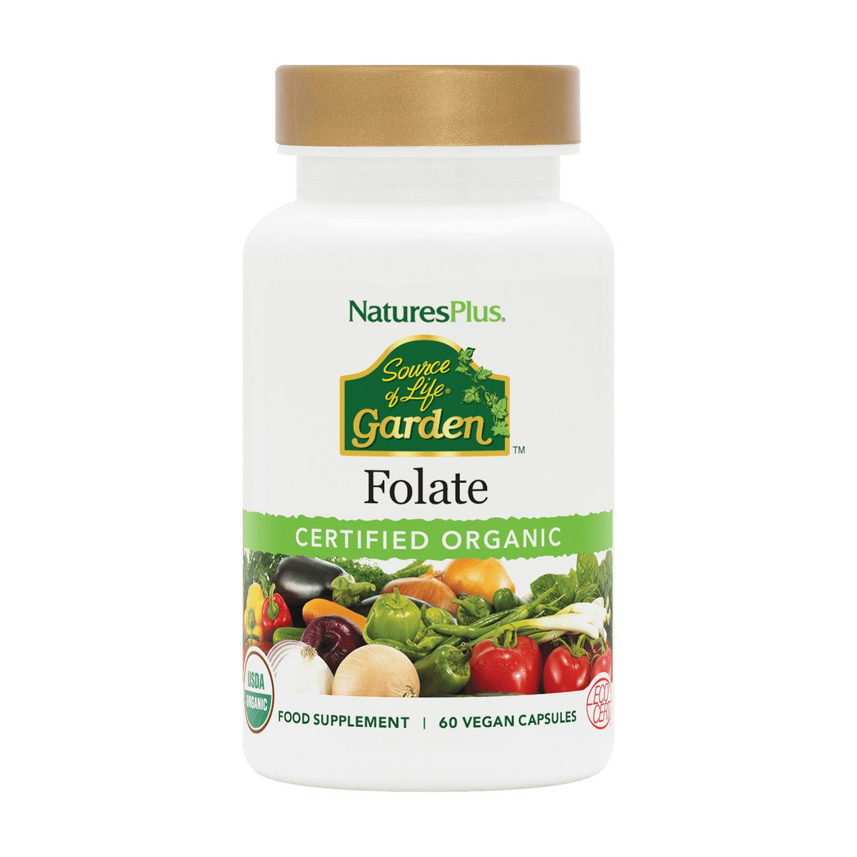 Nature's Plus Source of Life Garden Folate (60 caps) pack