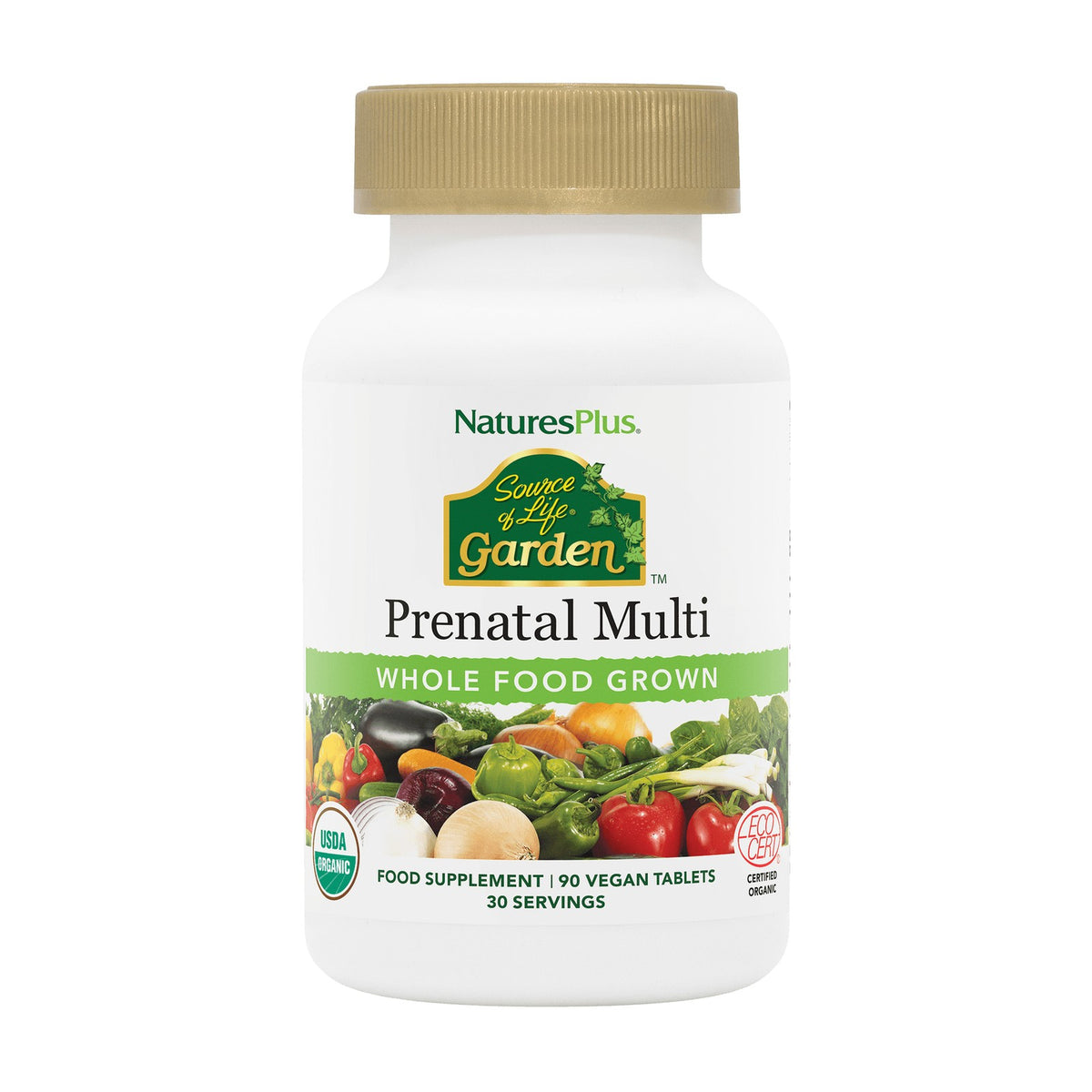 Nature's Plus Source of Life Garden Prenatal Multivitamin (90 tabs) pack