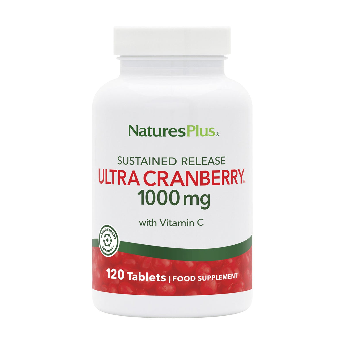 Nature's Plus Ultra Cranberry 1000 Sustained Release (120 tabs) pack
